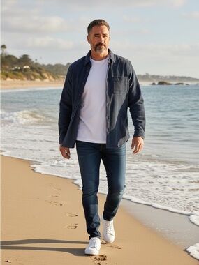 Kenneth Cole Man Active Jacket 2 Way Stretch Super Soft Core Collection SZ L NWT